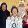 Santa Claus and la Befana at The Dante Alighieri School. December 12, 2009.